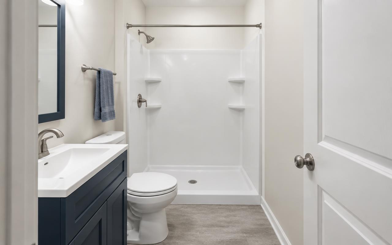 Townhouse bathroom after remodeling
