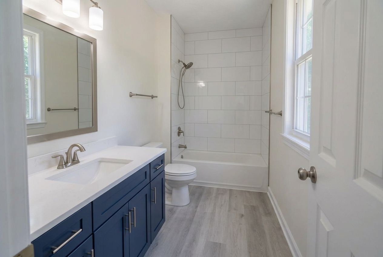 Family bathroom after remodeling